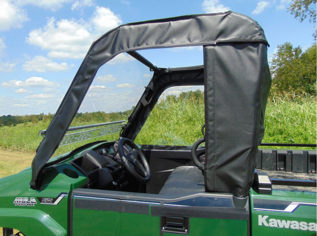Kawasaki Mule ProMX Full Cab Enclosure for Hard Windshield