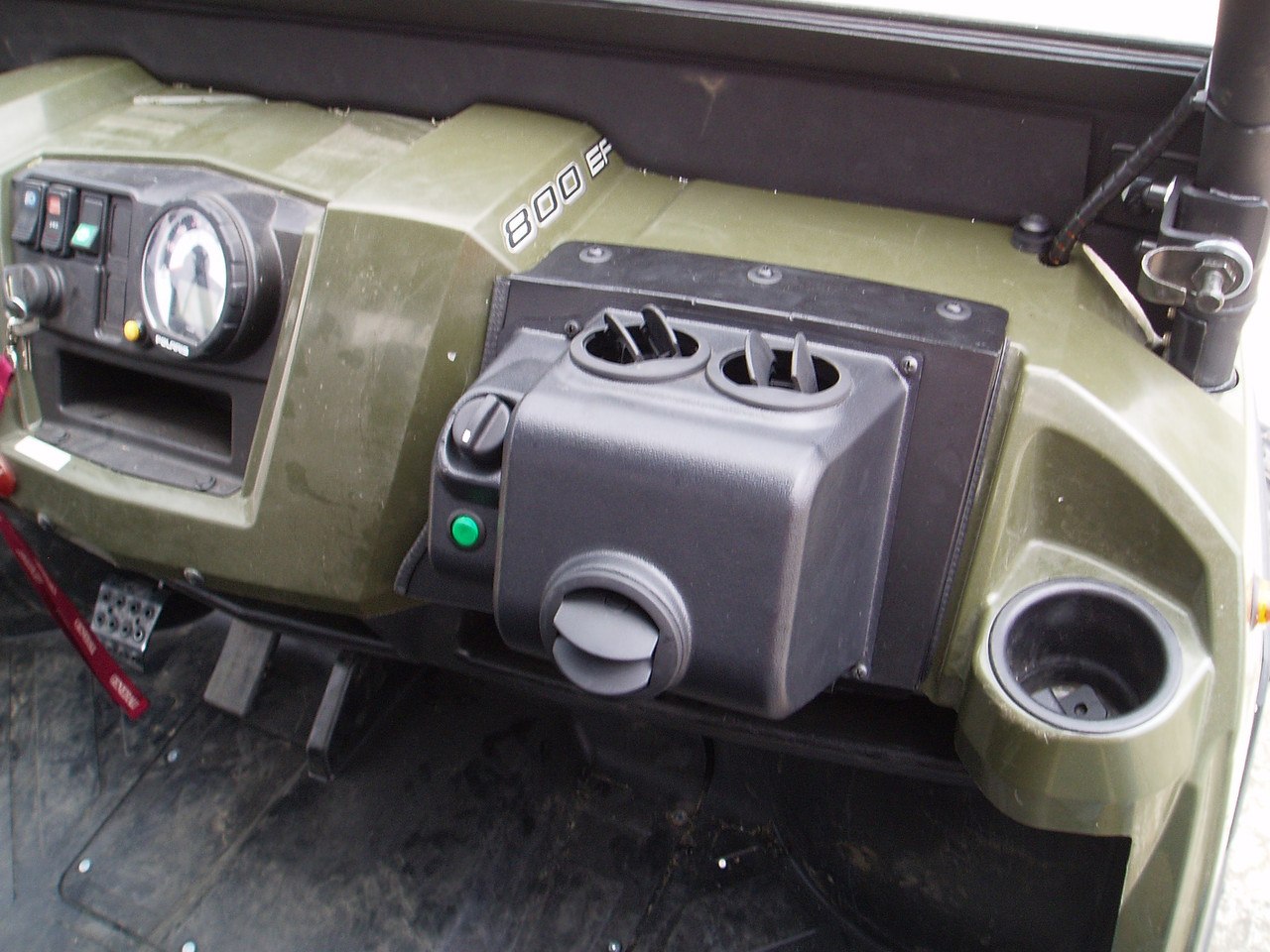 Polaris Ranger XP800 Crew / 570 Crew hard cab enclosure by HardCabs - steel roof, tilt-out glass windshield, poly doors