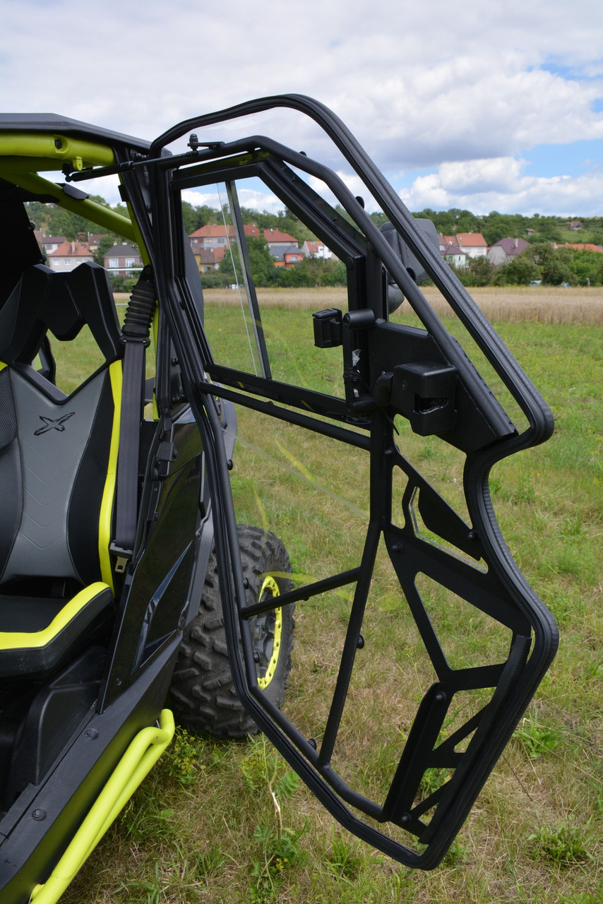 Can-Am Maverick 1000 Turbo hard cab enclosure by HardCabs - steel roof, tilt-out glass windshield, poly doors