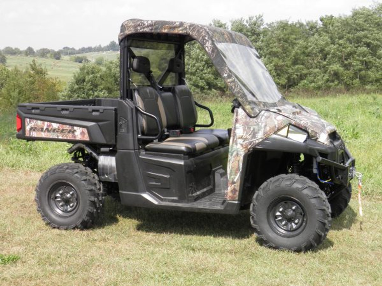 Polaris Ranger XP900 Vinyl Windshield/Top Combo