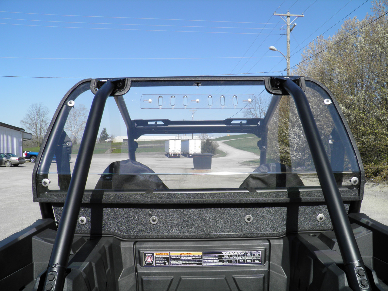 Polaris RZR XP1000/XP Turbo 1-Pc Lexan Back Panel