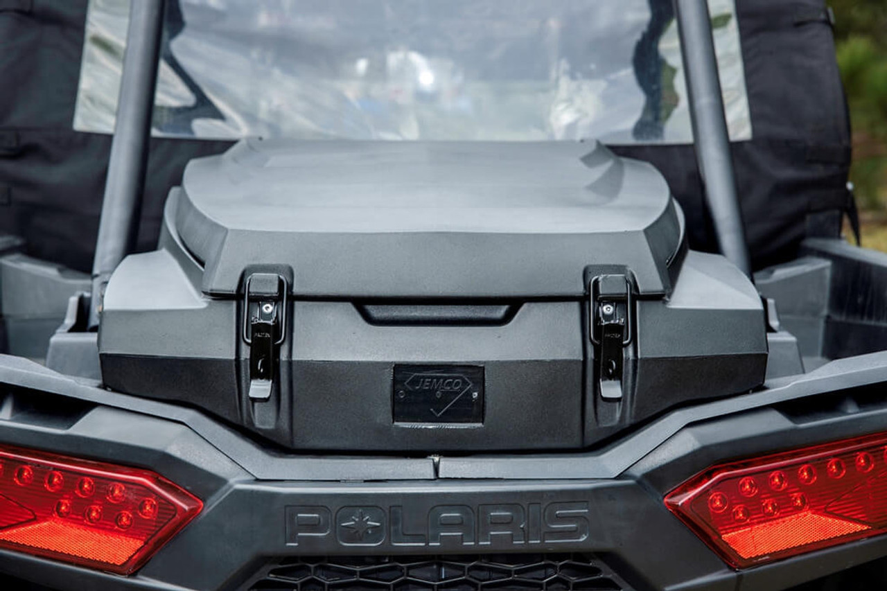 HIGHLANDS Polaris RZR XP 1000 UTV Rear Cargo Box v2  Installed closed lower