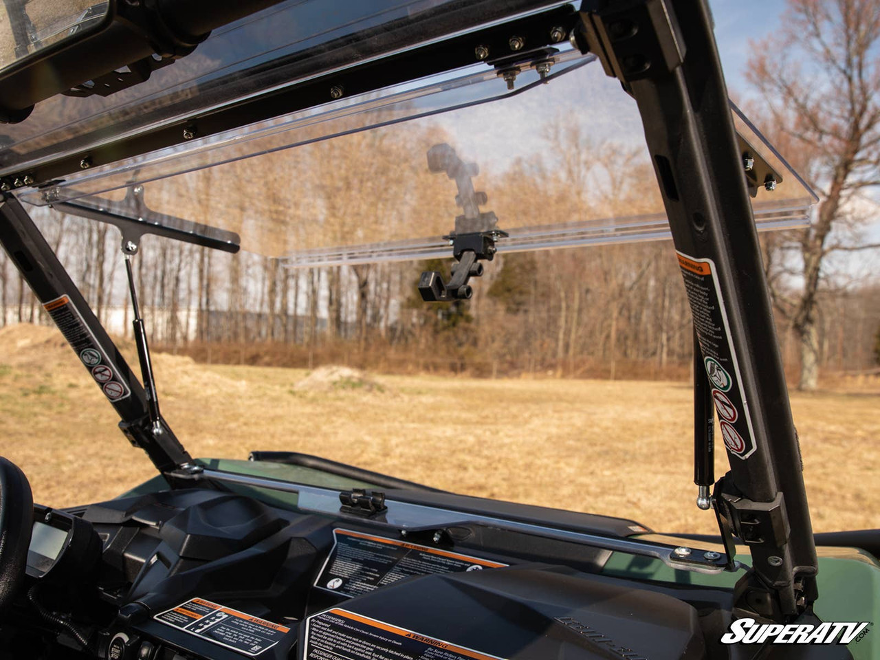 CAN-AM COMMANDER SCRATCH RESISTANT FLIP WINDSHIELD