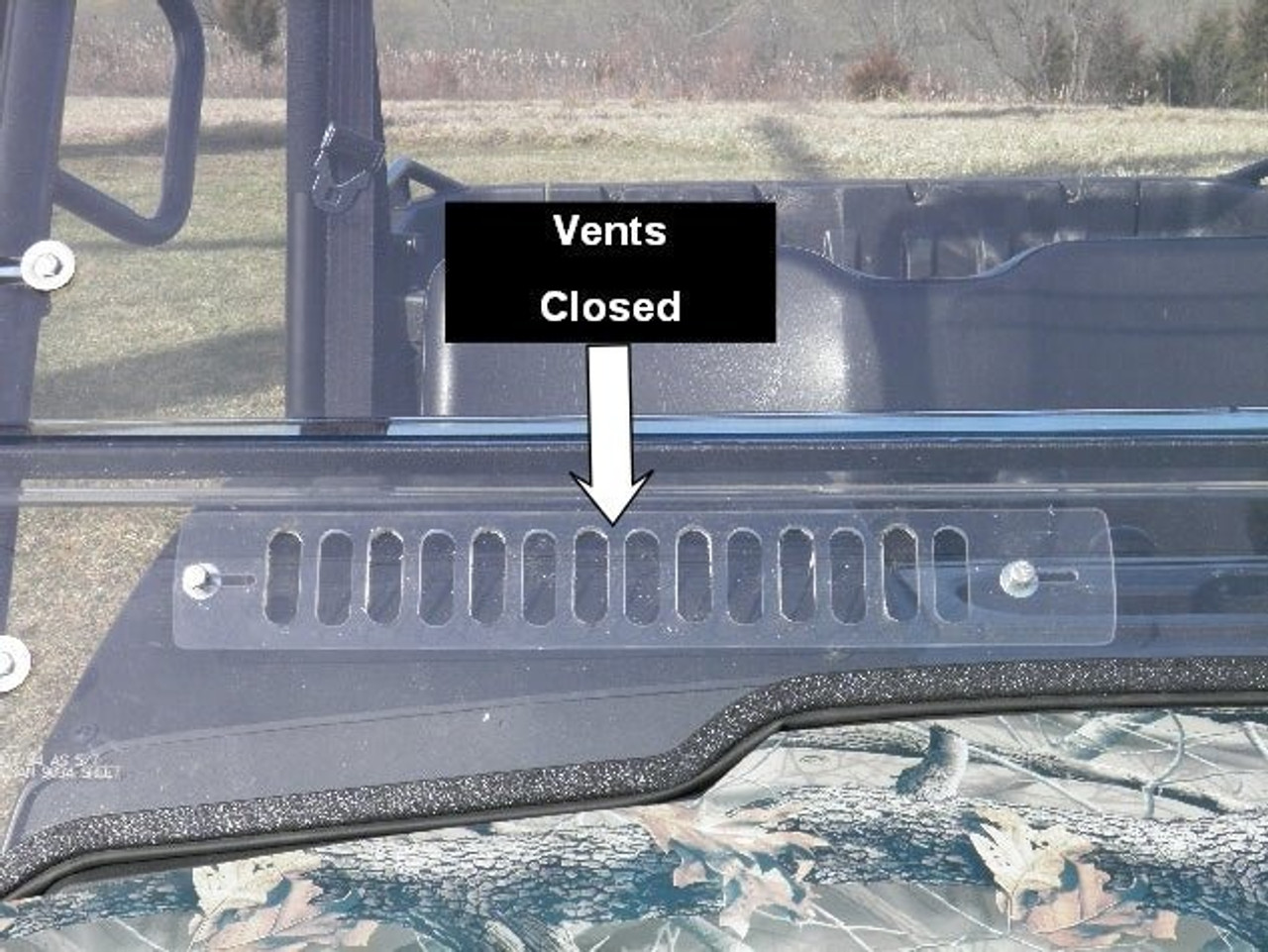 HiSun Sector 750 Crew - 2 Pc Windshield  Closed