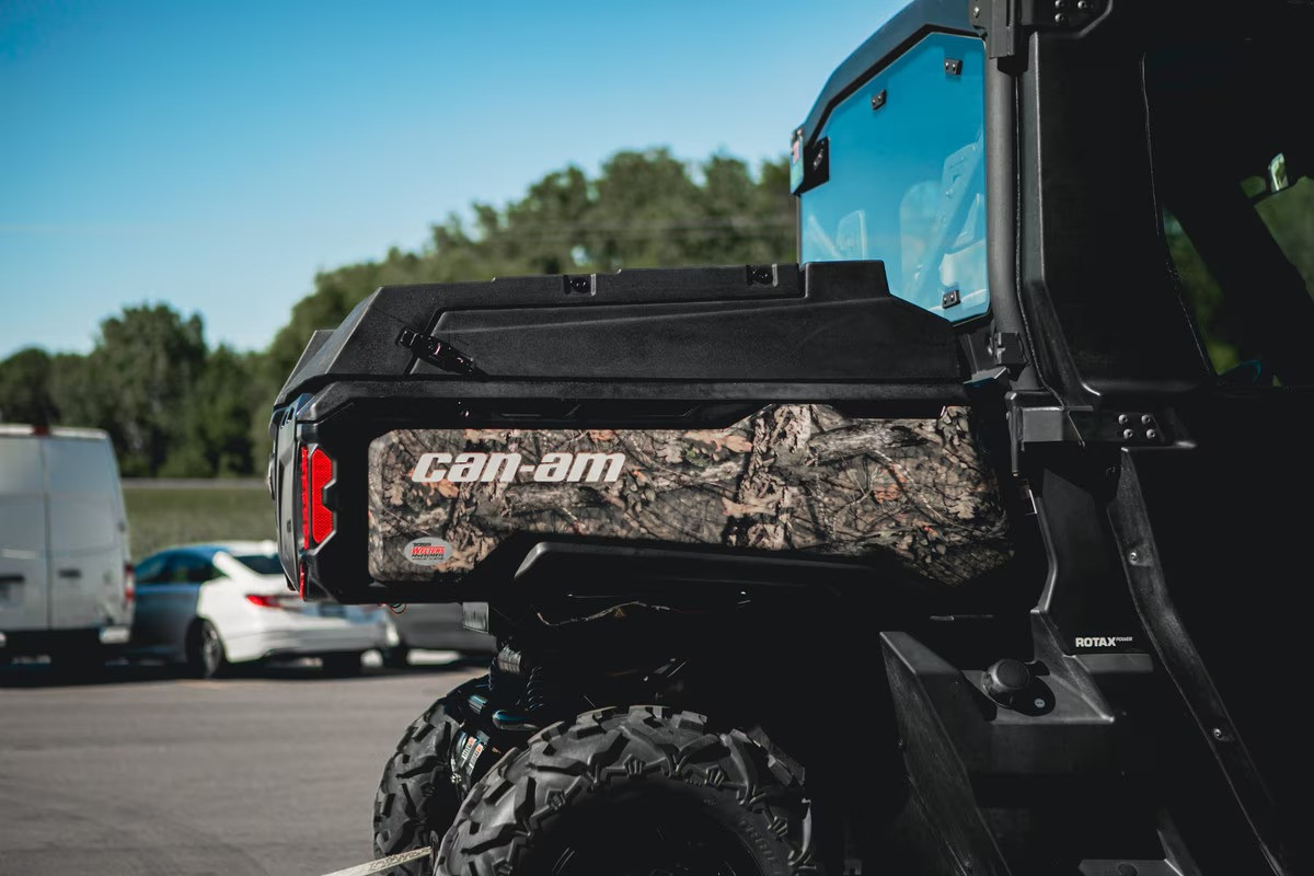CanAm Defender Rear Cargo Bed Cover 2016-2026 Side view