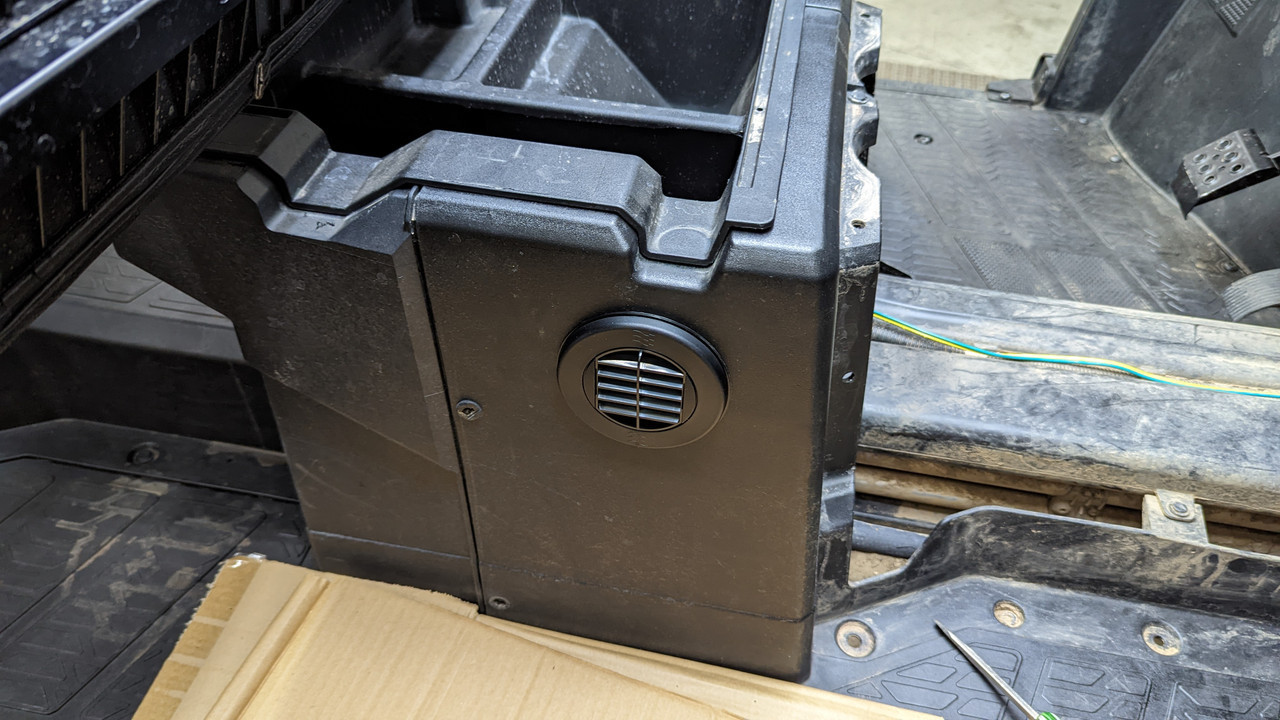 polaris ranger xp1000 crew rear ice crusher heater warm air intake vent