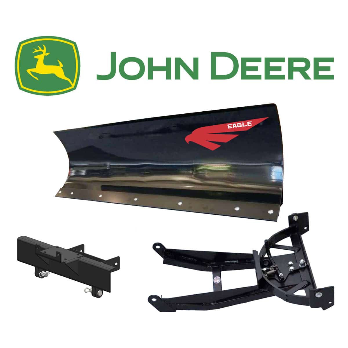 Eagle 72" Complete Snow Plow System | John Deere Gator/6x4/4x2 (1993-2024)