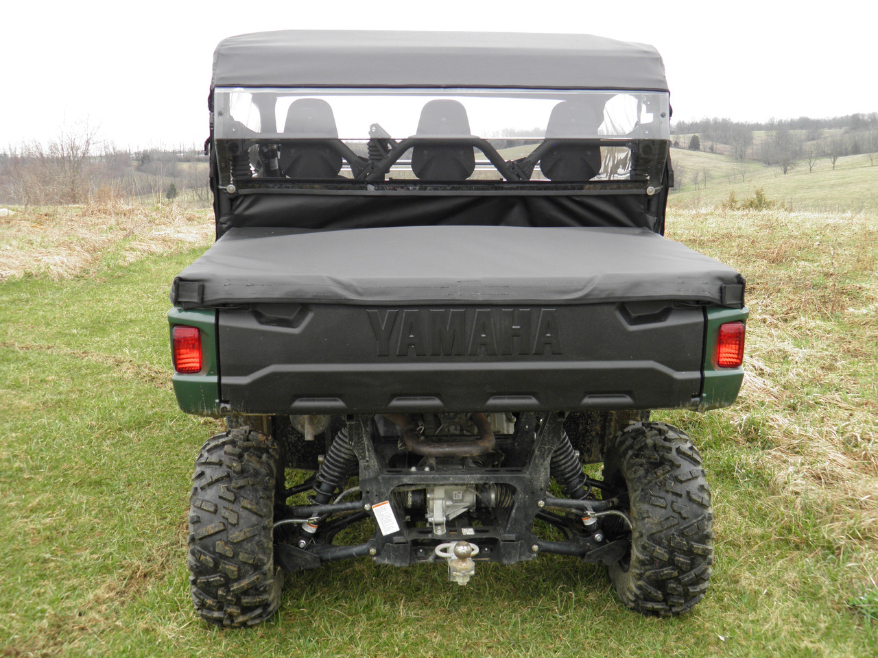 3 Star Yamaha Viking - 1 Pc Lexan Back Panel w/Vent Option