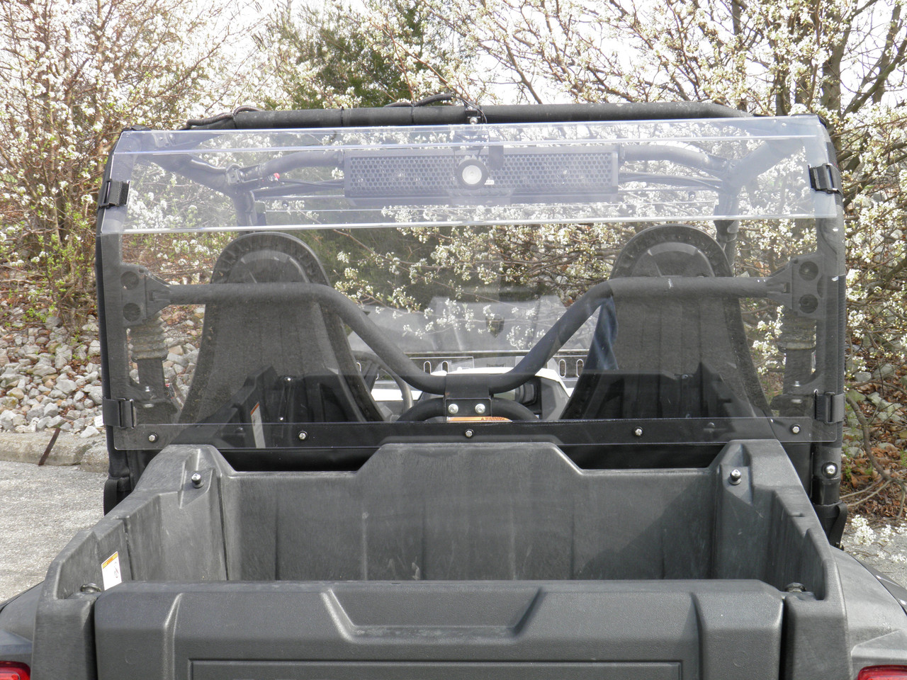3 Star Yamaha Wolverine - 1 Pc Lexan Back Panel w/Vent Option