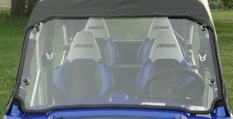 3 Star Polaris RZR 4-Seater - 1 Pc Windshield w/Vent and Clamp Options