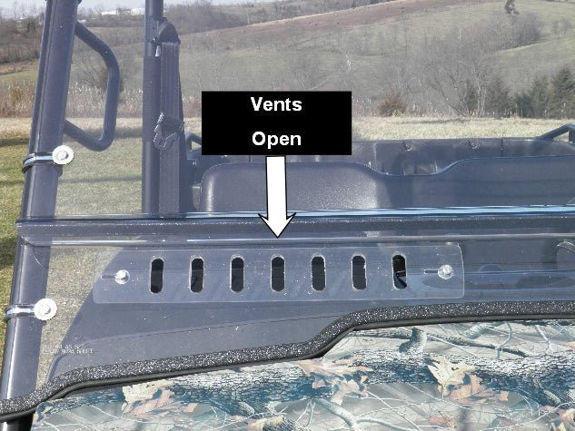 HiSun 800 - 1 Pc General Purpose Windshield w/Clamp and Vent Options