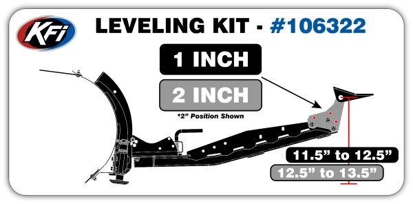 KFI 1"-2" SQ Push Tube Leveling Kit (#106322)