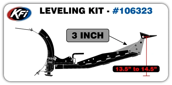 KFI 3" SQ Push Tube Leveling Kit (#106323)