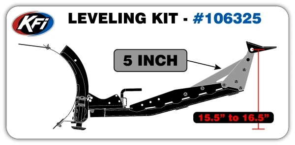 KFI 5" SQ Push Tube Leveling Kit (#106325)