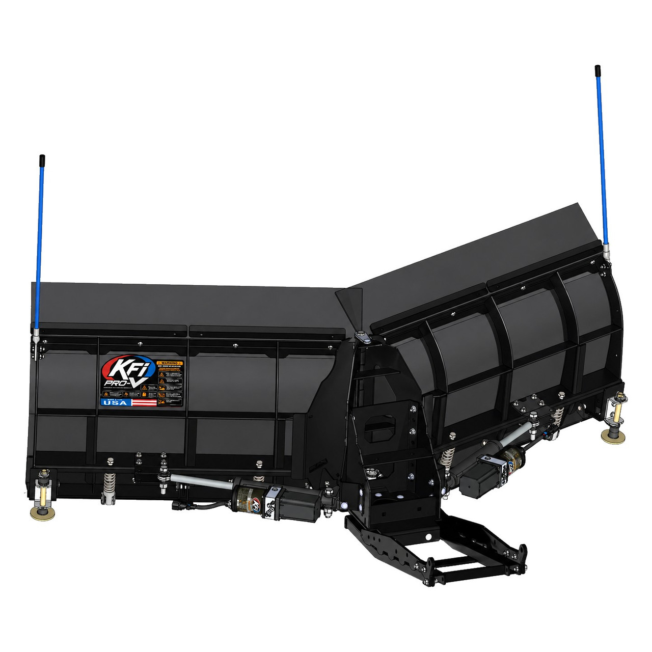 KFI 80" Pro-V UTV Plow System w/ Hand Remote Controlled Actuators (#106820-SYS-APH)