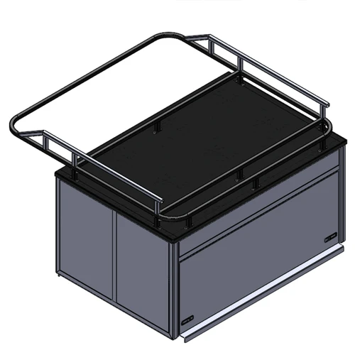 Challenger for Kubota X-Series 30" Bed Cap with Hinged Rear Door & Extended Ladder Rack
