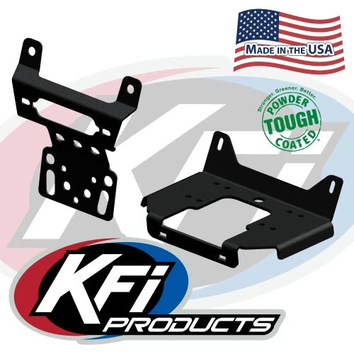 KFI #101735 winch mount for Polaris RZR and General 1000, winch plate and fairlead bracket