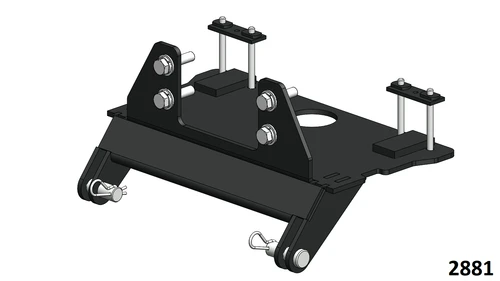 HitchDoc 2881 Eagle UTV plow mount for Kioti 2400 K9, Kioti 2440 K9