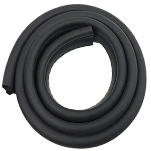 Spike replacement part for Spike windshields and Pro-Fit style applications: coiled black bulb seal on white background
