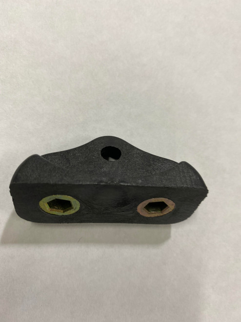 Direction 2 replacement part for full-tilting Direction 2 windshields: black pivot block with two threaded inserts