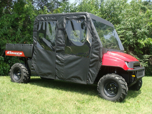 3 Star Polaris Ranger 700 ('08-09) Crew Full Cab Enclosure w/ Vinyl Windshield