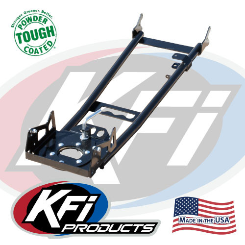 KFI plow push tube frame for the Textron 66-inch Pro-Poly plow system, black steel