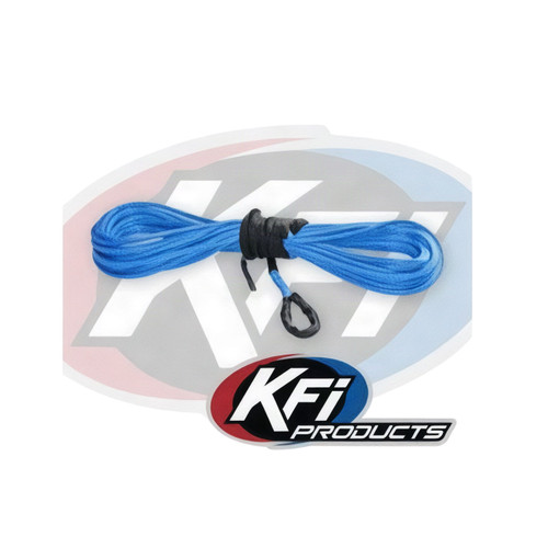 KFI 1/4-inch Synthetic 50' UTV Winch Cable (Blue)
