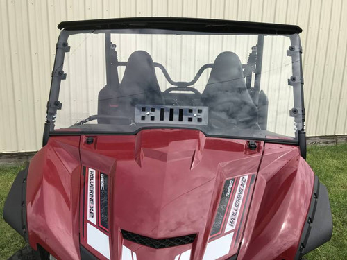 Yamaha Wolverine X2 Hard Coated Polycarbonate Windshield w/ Vent