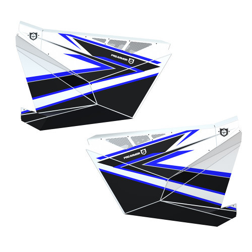 Pro Armor 2020 RZR PRO XP Door Graphic - White/Blue