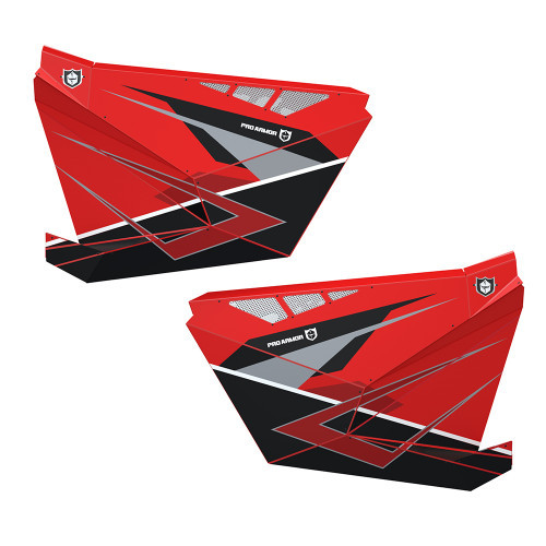 Pro Armor 2020 RZR PRO XP Door Graphic Red/Titanium