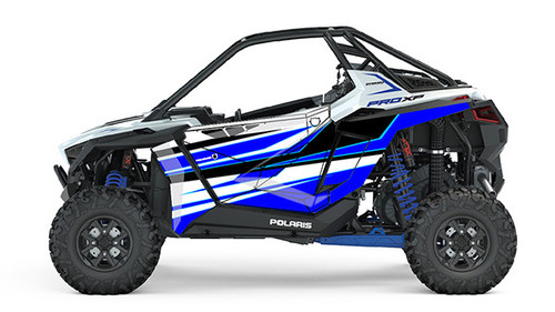 Pro Armor 2020 RZR PRO XP Door & Side Panel Graphic - White/Blue