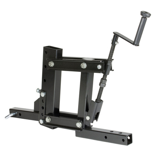 Moto Alliance IMPACT soil cultivation kit receiver hitch frame with hand crank height adjustment, black steel