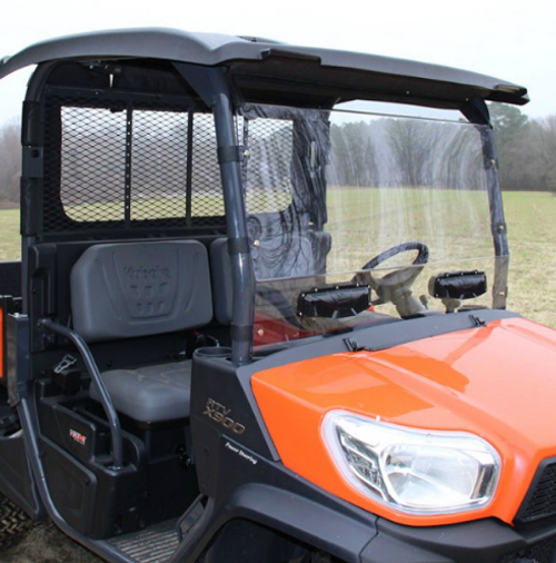 UV Resistant Standard Coated Vented Polycarbonate Windshield Kubota RTV X-Series