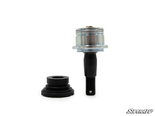 SuperATV Honda Pioneer 1000 heavy duty ball joint with its rubber boot shown separately from the stud