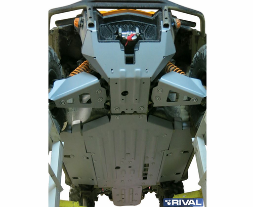 Rival Aluminum Skid Plate and Guards Kit Can Am Commander