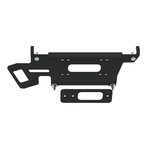 Kolpin Polaris Ranger 900/1000 winch mount plate with a separate backing plate, top view