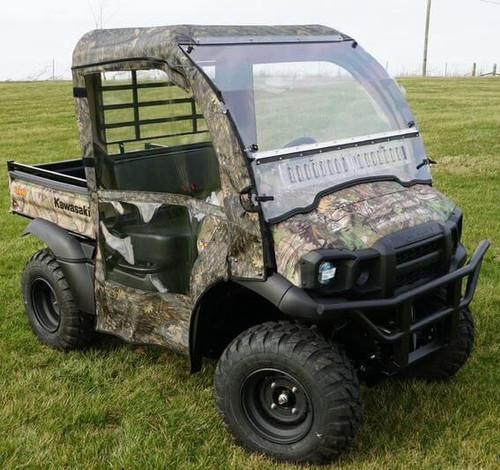 Full Cab Enclosure w/Aero-Vent Windshield Kawasaki Mule SX