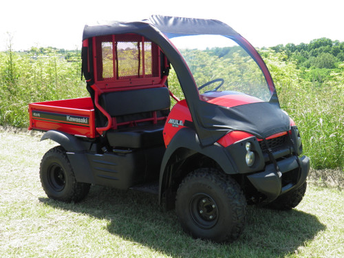 3 Star Kawasaki Mule 600/610 Vinyl Windshield/Top/Rear Window Combo
