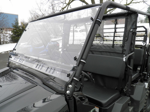 3 Star Kawasaki Mule ProFXT/DXT 2-Pc Scratch-Resistant Windshield