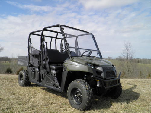 3 Star Polaris Ranger '11-'14 MidSize Crew 500/570 2-Pc Scratch-Resistant Windshield