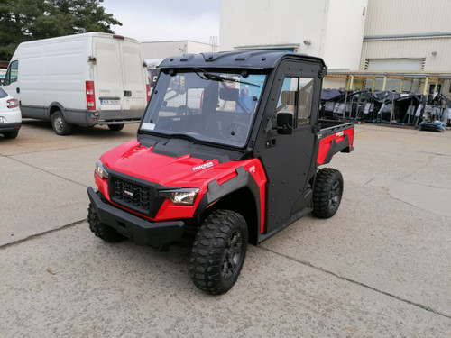 Arctic Cat Prowler Pro 800 Protector hard cab enclosure by HardCabs - steel roof, tilt-out glass windshield, poly doors