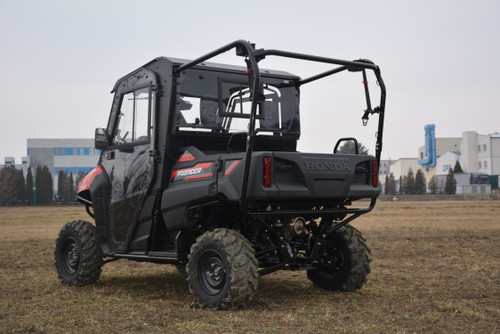 Honda Pioneer 700 hard cab enclosure by HardCabs - steel roof, tilt-out glass windshield, poly doors