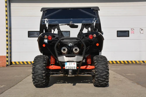 Can-Am Maverick 1000X DS hard cab enclosure by HardCabs - steel roof, tilt-out glass windshield, poly doors