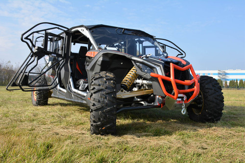 Can-Am Maverick X3 MAX hard cab enclosure by HardCabs - steel roof, tilt-out glass windshield, poly doors