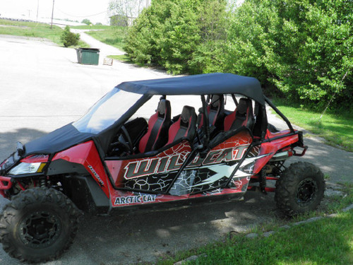 3 Star Arctic Cat Wildcat 4-Seater - Vinyl Windshield/Top Combo