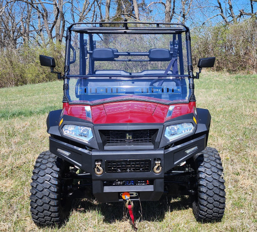 HiSun Sector 1000 Crew - 2 Pc Windshield with Vent, Clamp, and Hard Coat Options