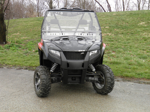 3 Star Arctic Cat Prowler 650/700 w/Square Bars - 2 Pc Windshield w/Vent and Hard Coat Options