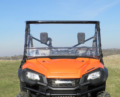 3 Star Honda Pioneer 1000/1000-5/1000-6 - 2 Pc General-Purpose Windshield