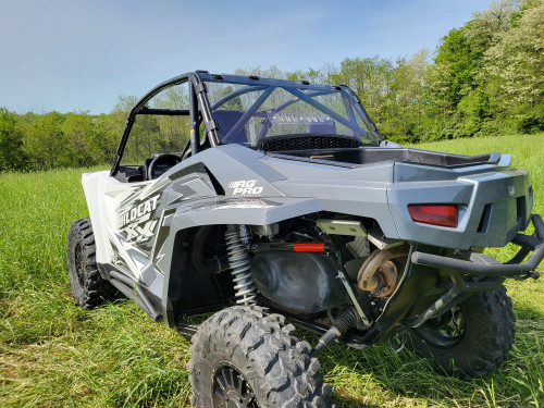 3 Star Arctic Cat Wildcat XX 2-Seater - Lexan Back Panel with Clamp and Vent Options