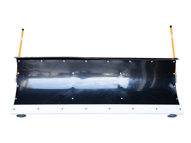 Denali Poly Series snow plow blade with white polyurethane wear bar